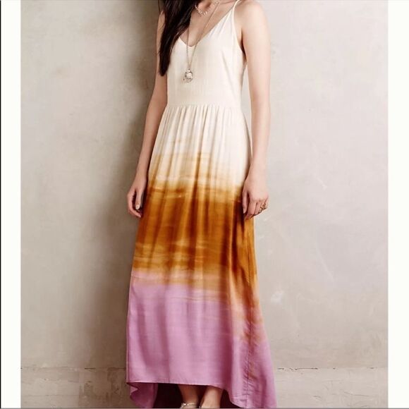 Anthropologie Tina & Jo Ombre Maxi Dress Size XS - Picture 2 of 11